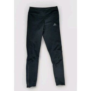 Adidas Running Women’s XS Black Climacool Legging Pants‎ Mesh Ankle Zip